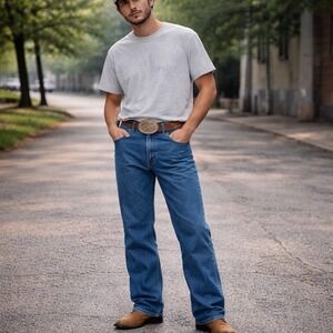 Wrangler 13MWZ Vintage Cowboy Bootcut Jeans Western Rodeo Denim Mens 28x30